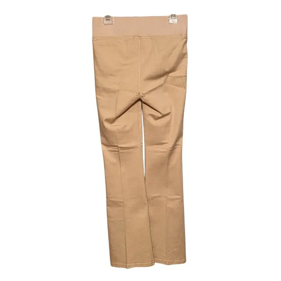 DG2 by Diane Gilman Women's high rise button detail pull on pants Size Small Tan - Picture 2 of 7